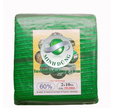 Lưới túi 2x10 - 60% xanh